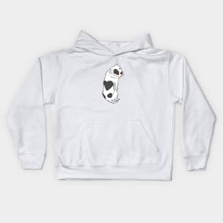 Pitbull with Heart Spot, Pitbull Love Kids Hoodie